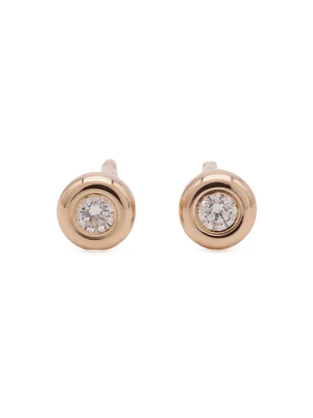 Tiffany & Co Elsa Peretti Diamond by the Yard Earrings 18k Pink Gold